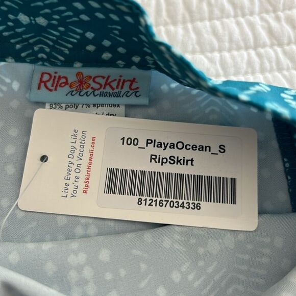 NWT RipSkirt Hawaii Green Print Wrap Skirt Size Small - Picture 4 of 7